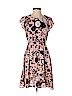 Ann Taylor LOFT 100% Polyester Pink Casual Dress Size S (petite) - photo 1