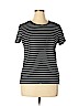 Lauren by Ralph Lauren 100% Cotton Black Short Sleeve T-Shirt Size XL - photo 1