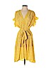 Max Studio 100% Polyester Yellow Casual Dress Size P (petite) - photo 1