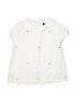 Janie and Jack 100% Cotton White Short Sleeve Blouse Size 4 - photo 1