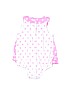 First Impressions 100% Cotton Pink Short Sleeve Onesie Size 0-3 mo - photo 2