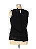 White House Black Market Black Sleeveless Blouse Size XL - photo 2