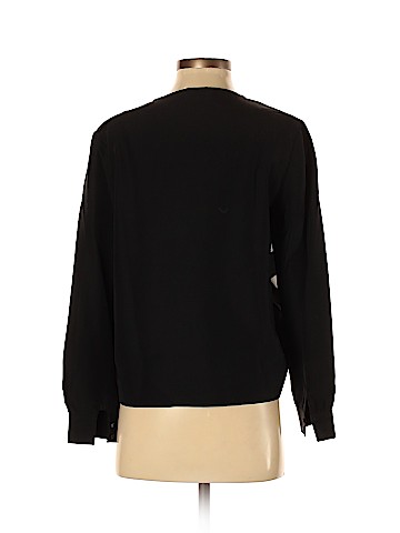 Whistles Long Sleeve Silk Top (view 2)