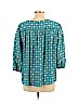 Ann Taylor LOFT 100% Polyester Blue 3/4 Sleeve Blouse Size L (petite) - photo 2