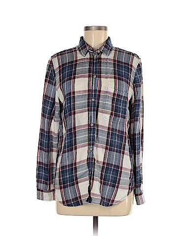 American Eagle Outfitters Long Sleeve Button-Down Shirt (view 1)