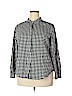 Old Navy 100% Cotton Gray Long Sleeve Button-Down Shirt Size XXL - photo 1