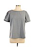 Banana Republic Gray Short Sleeve Blouse Size L (petite) - photo 1