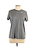 Nike 100% Polyester Gray Active T-Shirt Size L - photo 1