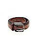 Perry Ellis Portfolio 100% Leather Solid Brown Leather Belt Size M - photo 1