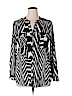Calvin Klein 100% Polyester Black Long Sleeve Blouse Size XL - photo 1