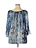 Karen Kane 100% Silk Blue Short Sleeve Silk Top Size XL - photo 2