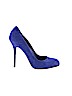Sergio Rossi 100% Suede Blue Heels Size EU 37 - photo 1