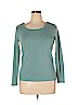 Ann Taylor 100% Cotton Teal Long Sleeve T-Shirt Size XL - photo 1