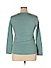 Ann Taylor 100% Cotton Teal Long Sleeve T-Shirt Size XL - photo 2