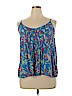 Old Navy 100% Polyester Blue Sleeveless Blouse Size XL - photo 1