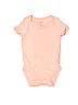 Carter's 100% Cotton Orange Short Sleeve Onesie 0-3 MO / 3 MO - photo 1