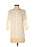 J.jill 100% Rayon Ivory 3/4 Sleeve Blouse Size XS (petite) - photo 1