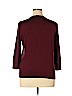 Ann Taylor LOFT 100% Cotton Burgundy Cardigan Size XL - photo 2