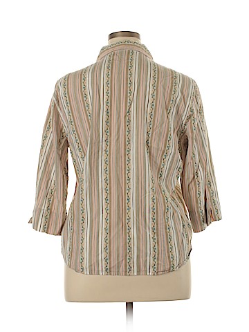 Lemon Grass 3/4 Sleeve Button-Down Shirt (view 2)