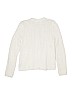 Lands' End 100% Polyester Ivory Cardigan Size 14 - photo 2