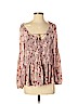 American Eagle Outfitters 100% Polyester Pink Long Sleeve Blouse Size S - photo 1