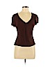 Trina Turk Brown Short Sleeve Top Size M - photo 1