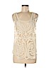 Miss Avenue 100% Cotton Tan Sleeveless Blouse Size M - photo 1