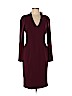 Black Halo Burgundy Casual Dress Size 10 - photo 1