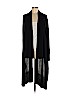 DKNY 100% Merino Wool Black Wool Cardigan Size Med - Lg - photo 1