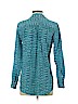 Equipment 100% Silk Blue Long Sleeve Silk Top Size XS - photo 2