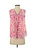 Rebecca Taylor 100% Silk Pink Sleeveless Silk Top Size 2 - photo 1