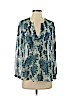Joie 100% Silk Blue Long Sleeve Silk Top Size XS - photo 1
