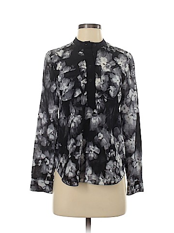Rebecca Taylor Long Sleeve Silk Top (view 1)