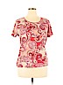 Karen Scott Red Short Sleeve T-Shirt Size XL - photo 1