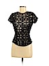 Exclusive for Intermix Black Short Sleeve Blouse Size M - photo 1