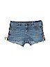 Justice Blue Denim Shorts Size 14 - photo 1