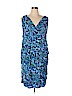 DressBarn Blue Casual Dress Size 14 - photo 1