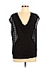 Eileen Fisher 100% Cotton Black Short Sleeve Top Size M - photo 1