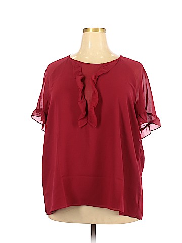Persona by Marina Rinaldi Short Sleeve Blouse (view 1)