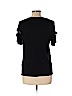 Topshop 100% Viscose Black Short Sleeve Top Size 10 - photo 2