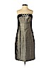Badgley Mischka Gold Cocktail Dress Size 6 - photo 1