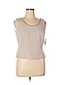 Tahari 100% Polyester Tan Sleeveless Blouse Size 14 (petite) - photo 1