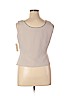 Tahari 100% Polyester Tan Sleeveless Blouse Size 14 (petite) - photo 2