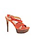 Guess 100% Leather Pink Heels Size EU 35 - photo 1