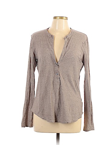 James Perse Long Sleeve Henley (view 1)