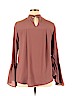 INNY Tan Long Sleeve Blouse Size XL - photo 2