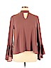 INNY Tan Long Sleeve Blouse Size XL - photo 1