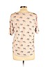 H&M 100% Viscose Pink Short Sleeve Top Size L - photo 2
