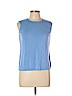 Coldwater Creek Blue Sleeveless Silk Top Size L (petite) - photo 1