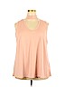 Green Envelope Pink Sleeveless Blouse Size 2X - photo 1